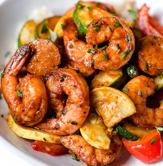 Air Fryer Cajun Shrimp Dinner