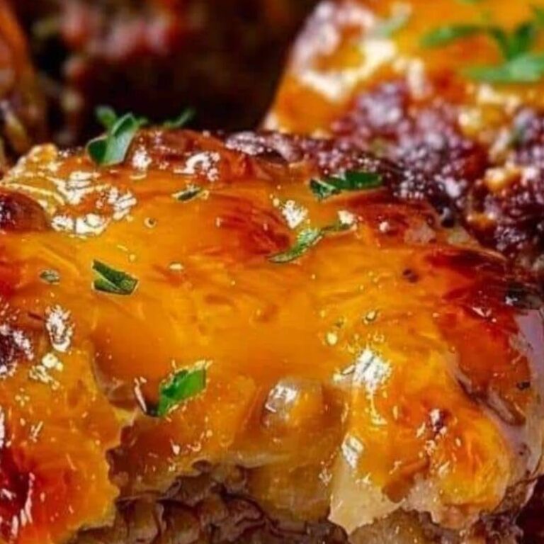 Cheesy Stuffed Meatloaf Bites