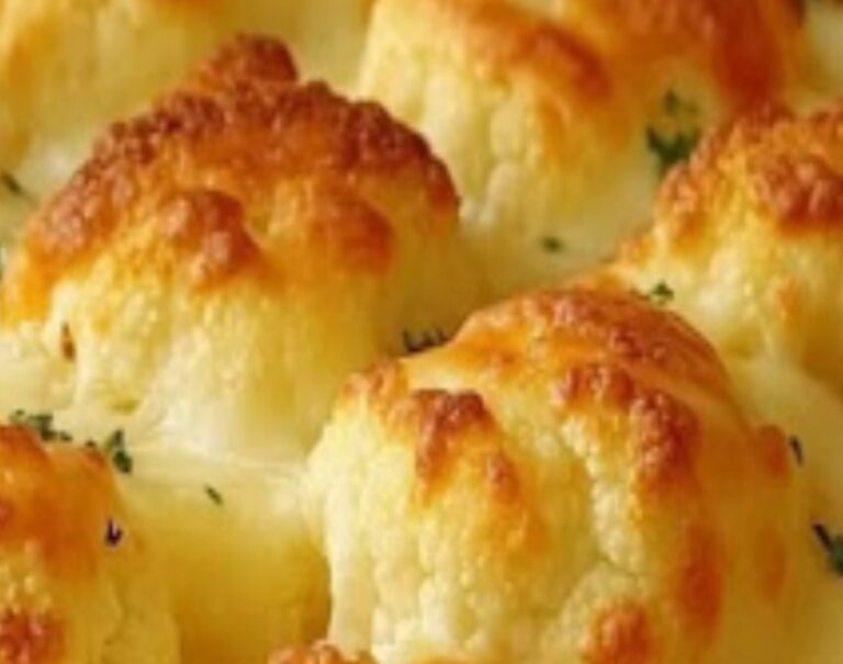 Recipe for Cauliflower with Cheese baked in the oven.