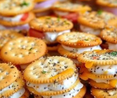 Irresistible Ritz Cracker Party Sandwiches