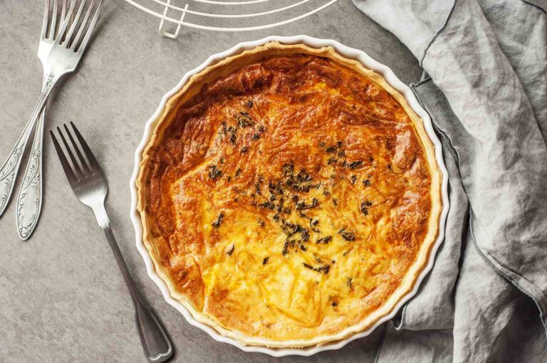 Air Fryer Cheese Spread Quiche