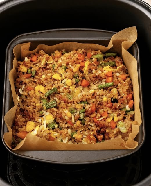 Super Easy Air Fryer Fried Rice Recipe