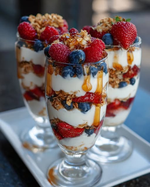 Greek Yogurt and Berry Parfait