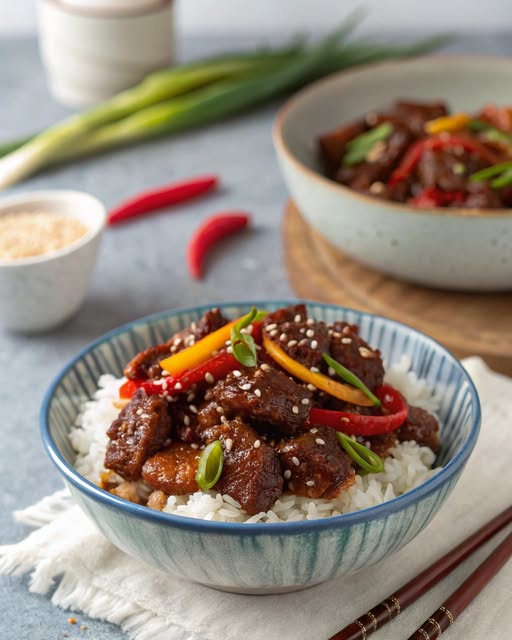 Air-Fryer Crispy Chilli Beef – 30-Minute Fake-Away