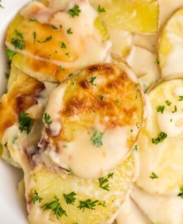 Air fryer Best Scalloped Potatoes