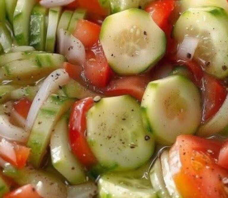 Marinated Cucumbers, Onions, and Tomatoes