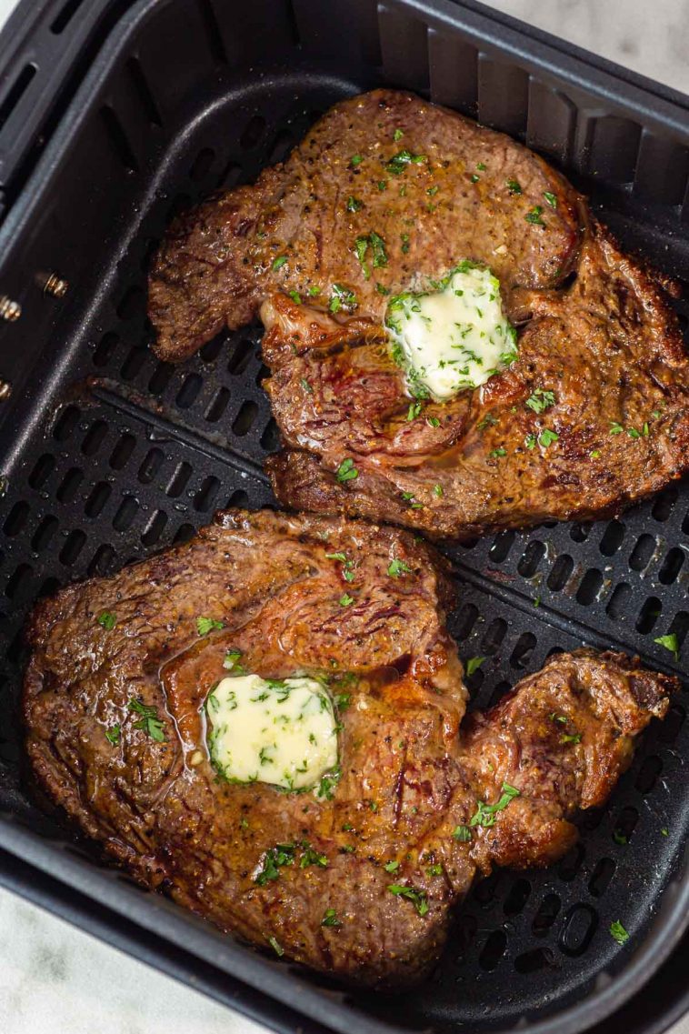 AIR FRYER RIBEYE STEAK