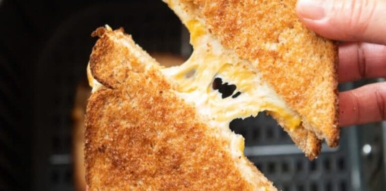 THE BEST AIR FRYER GRILLED CHEESE SANDWICH