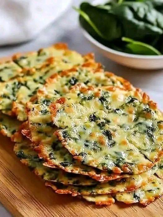 Mediterranean Spinach and Feta Crisps