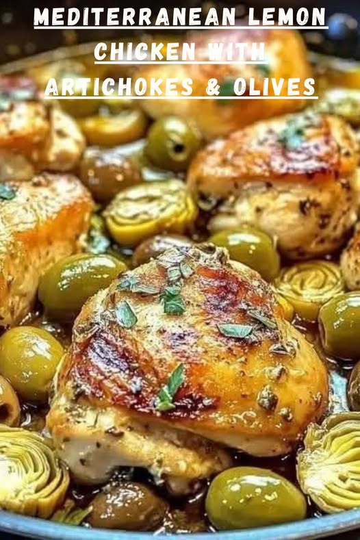 Mediterranean Lemon Chicken with Artichokes & Olives