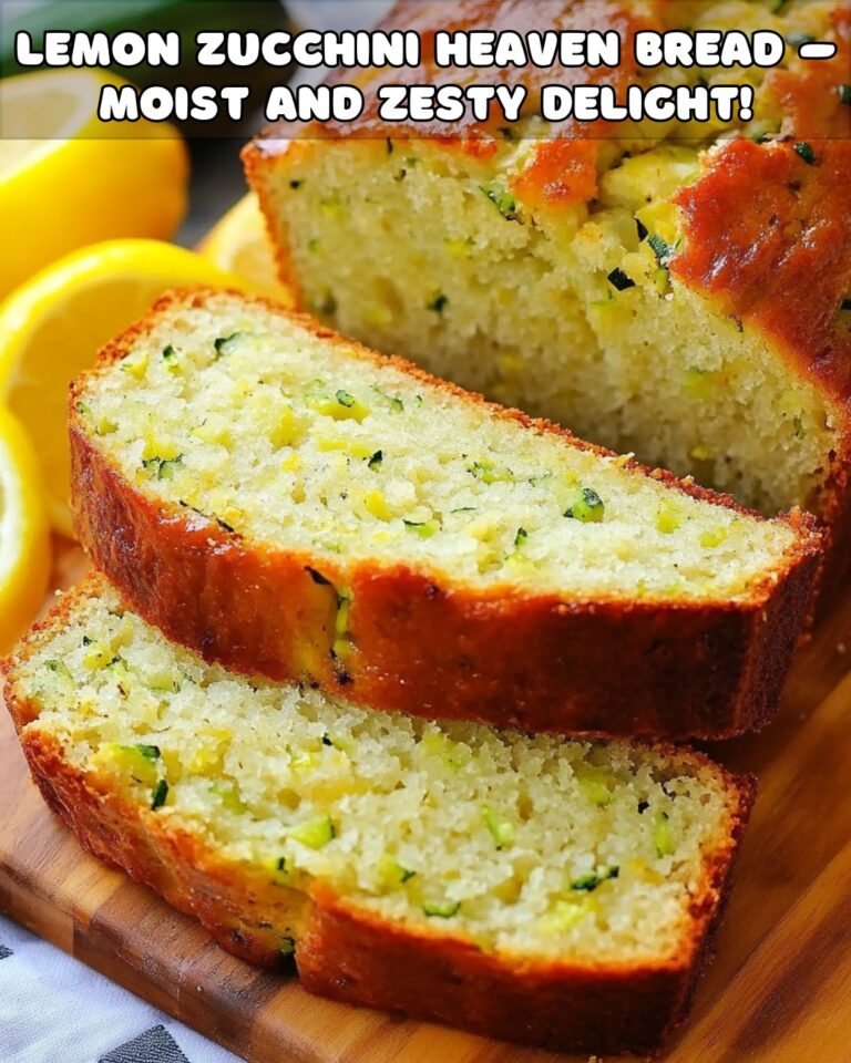 Lemon Zucchini Heaven Bread Moist and Zesty Delight