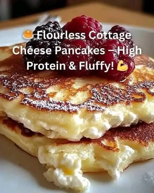 Flourless Cottage Cheese Pancakes