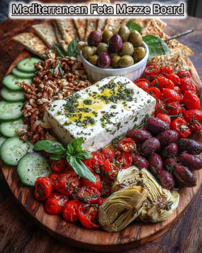 Mediterranean Feta Mezze Platter