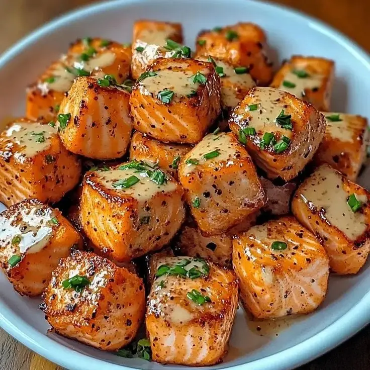 Easy Crispy Bang Bang Salmon Bites