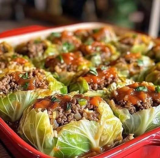 Italian stuffed cabbage rolls